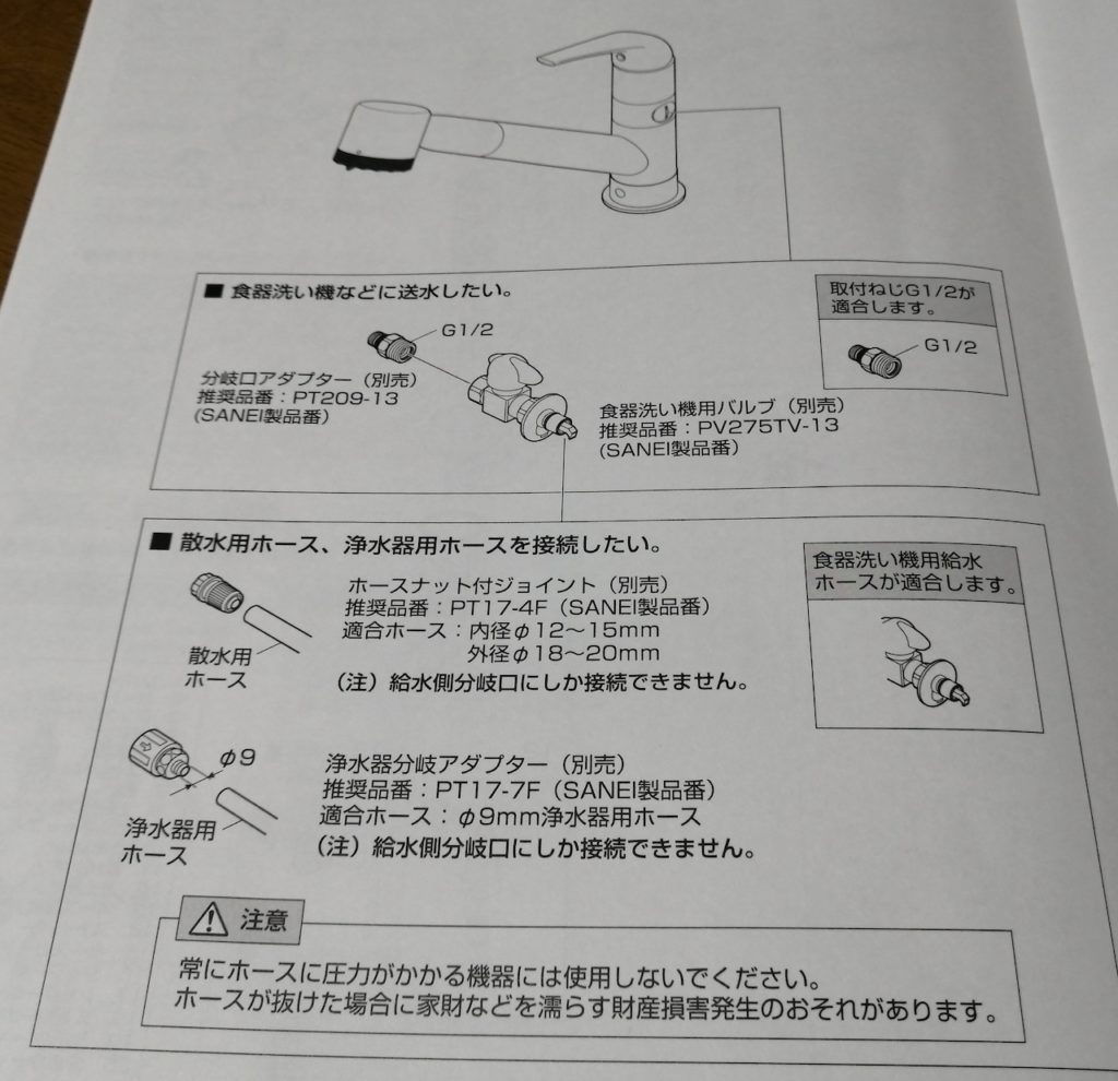 76％以上節約 三栄水栓 PT17-7F 浄水器分岐アダプター 水回り、配管