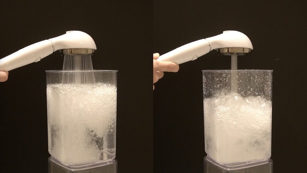 強力水圧のナノバブルヘッドスパ水流の実力は？節水しながらお