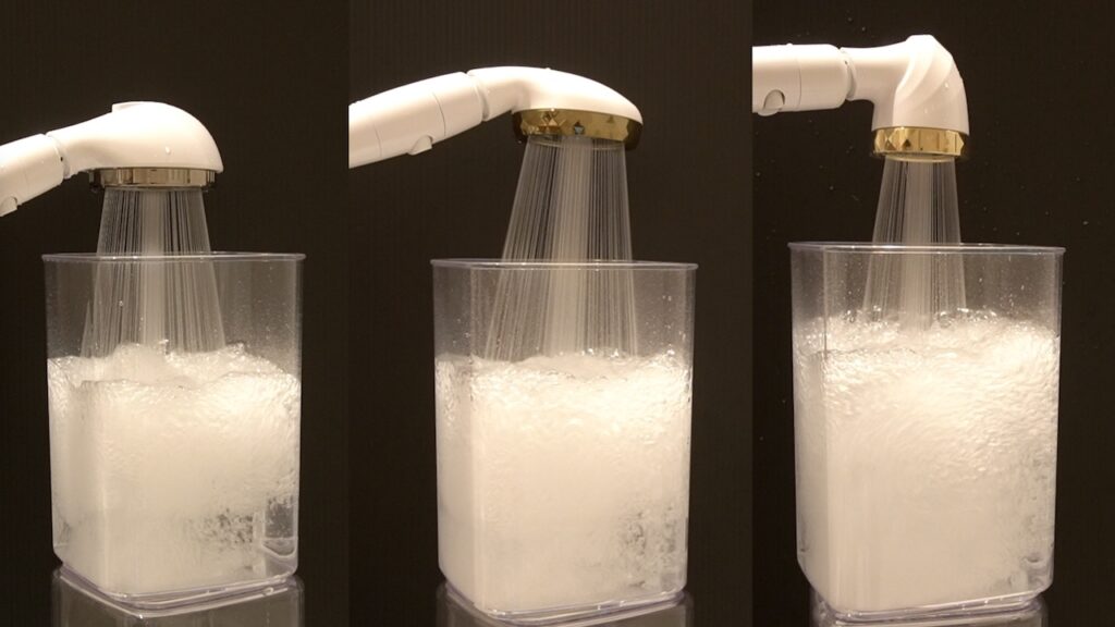 強力水圧のナノバブルヘッドスパ水流の実力は？節水しながらお